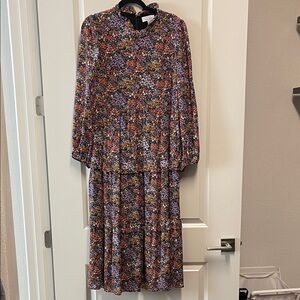 & Other Stories Multicolor Floral Long Sleeve Dress